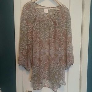 Sheer paisley top